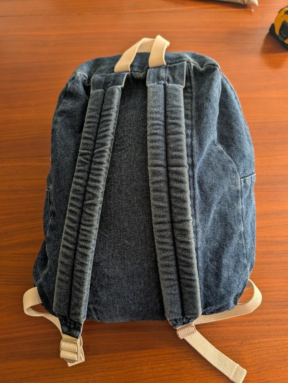 American Apparel Blue Denim Backpack Pre Owned